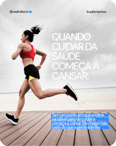 Capa de carrossel do Instagram: Quando cuidar da saúde começa a cansar.