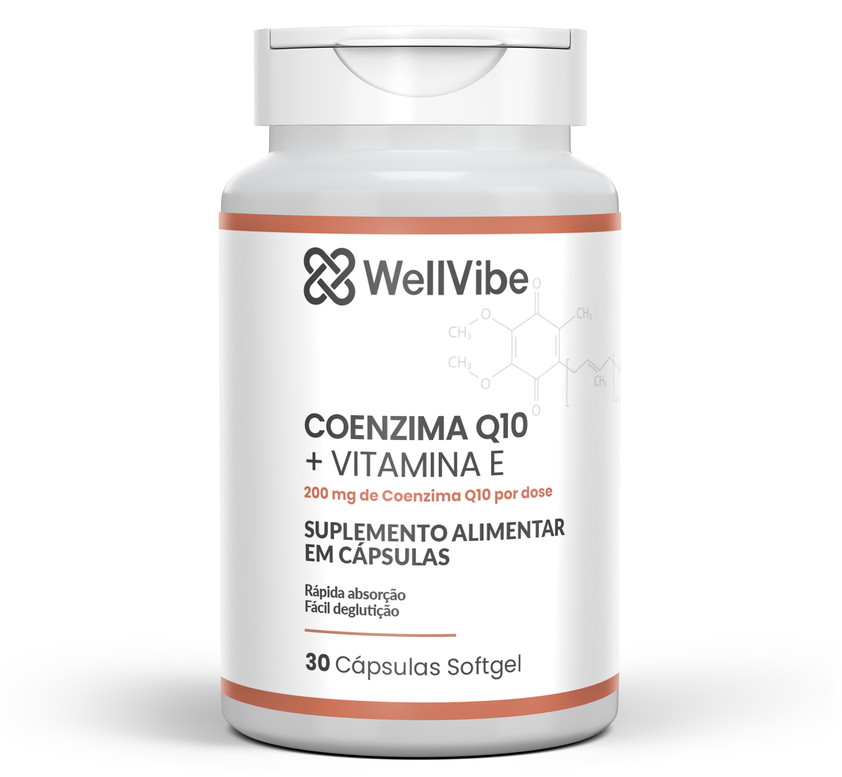 Pote do Coenzima Q10 + Vitamina E WellVibe